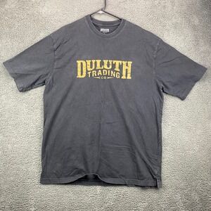 Duluth Trading Company Longtail T Men L Short Sleeve Graphic T Shirt Gray Cotton